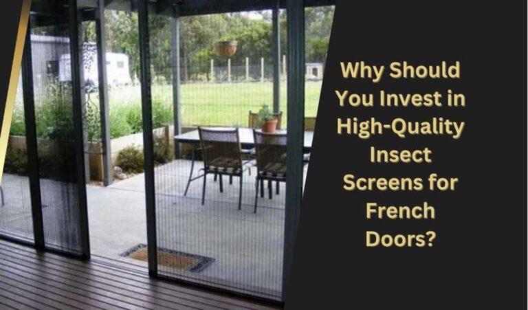Insect screens for French doors