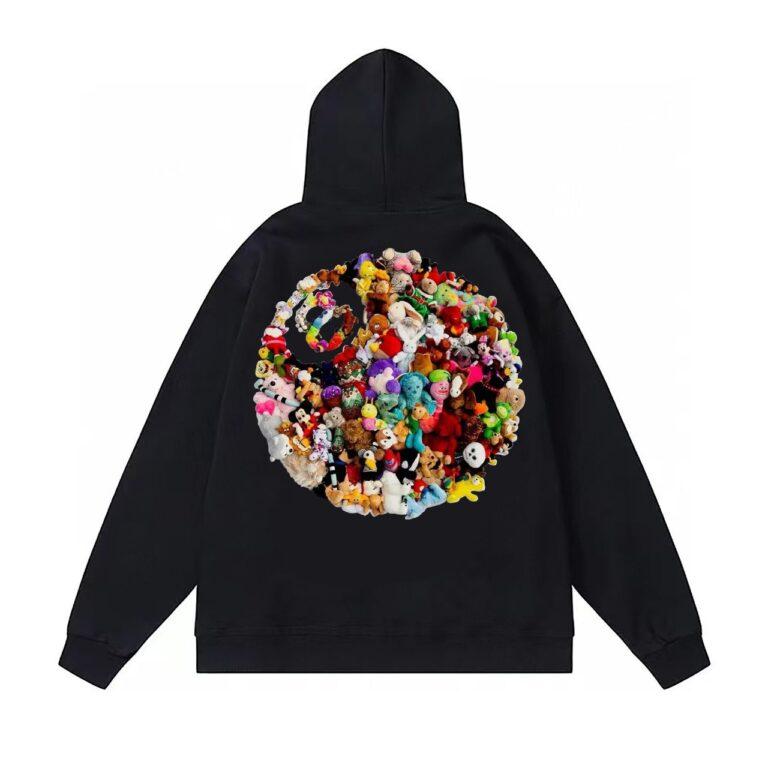 Stussy-Plush-Hoodie-BLACK