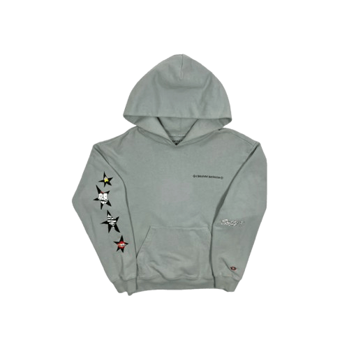 Grey-Chrome-Hearts-Hoodie