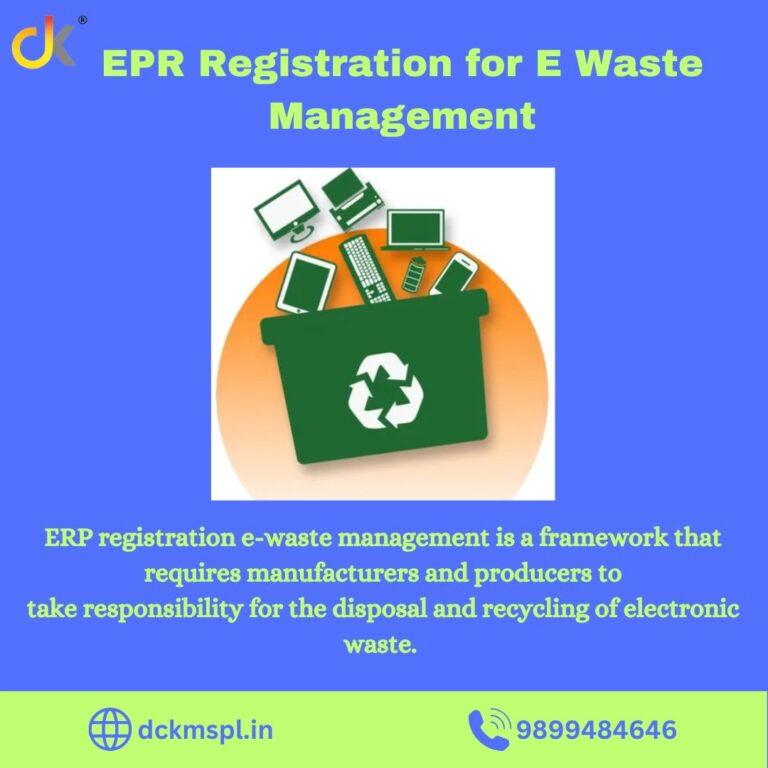This article delves into the importance, process, and benefits of EPR registration for e-waste management.