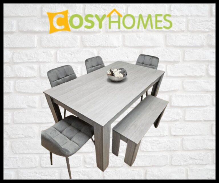 Elevate Your Dining Space: Cream Dining Room Chairs, Kitchen Table, and Bench for Cosy Homes