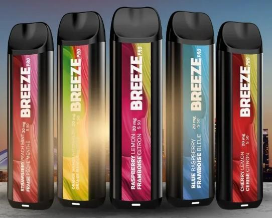 breeze elite vape flavors