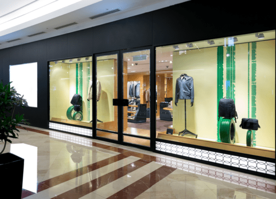 Glass shopfronts in London Glass shopfronts in London