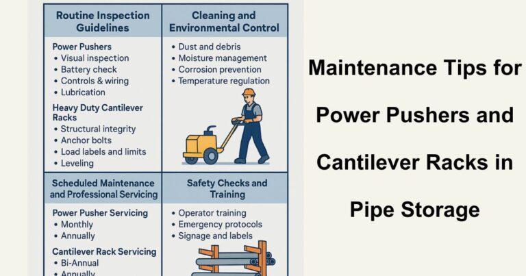 Maintenance Tips for Power Pushers and Cantilever Racks in Pipe Storage