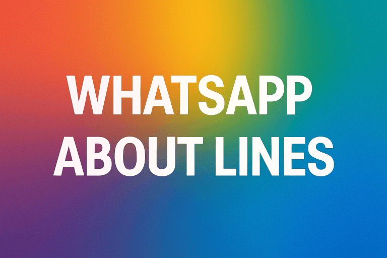 WhatsApp About Lines