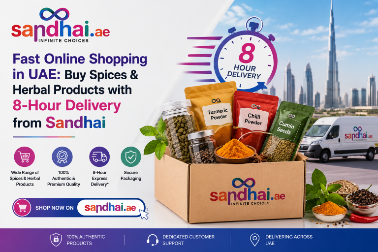Fast Online Shopping in UAE: Buy Spices & Herbal Products with 8-Hour Delivery from Sandhai